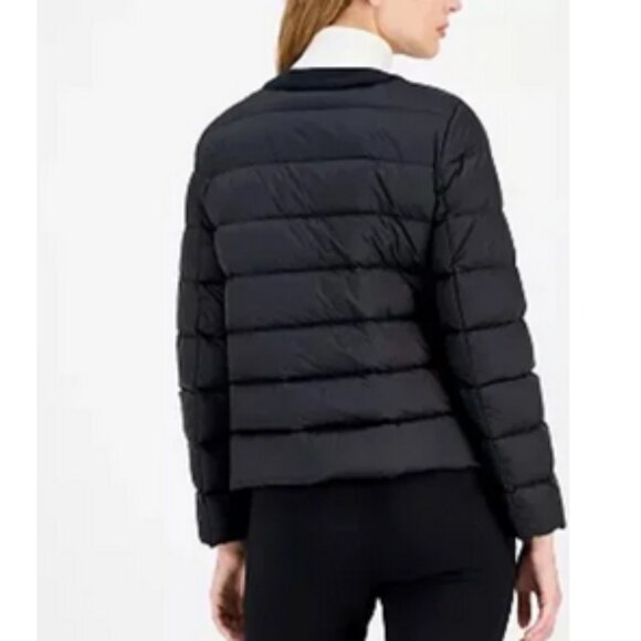 MICHAEL KORS Women's Packable Down Fill Puffer Jacket Size 2XS In Black - Picture 2 of 7